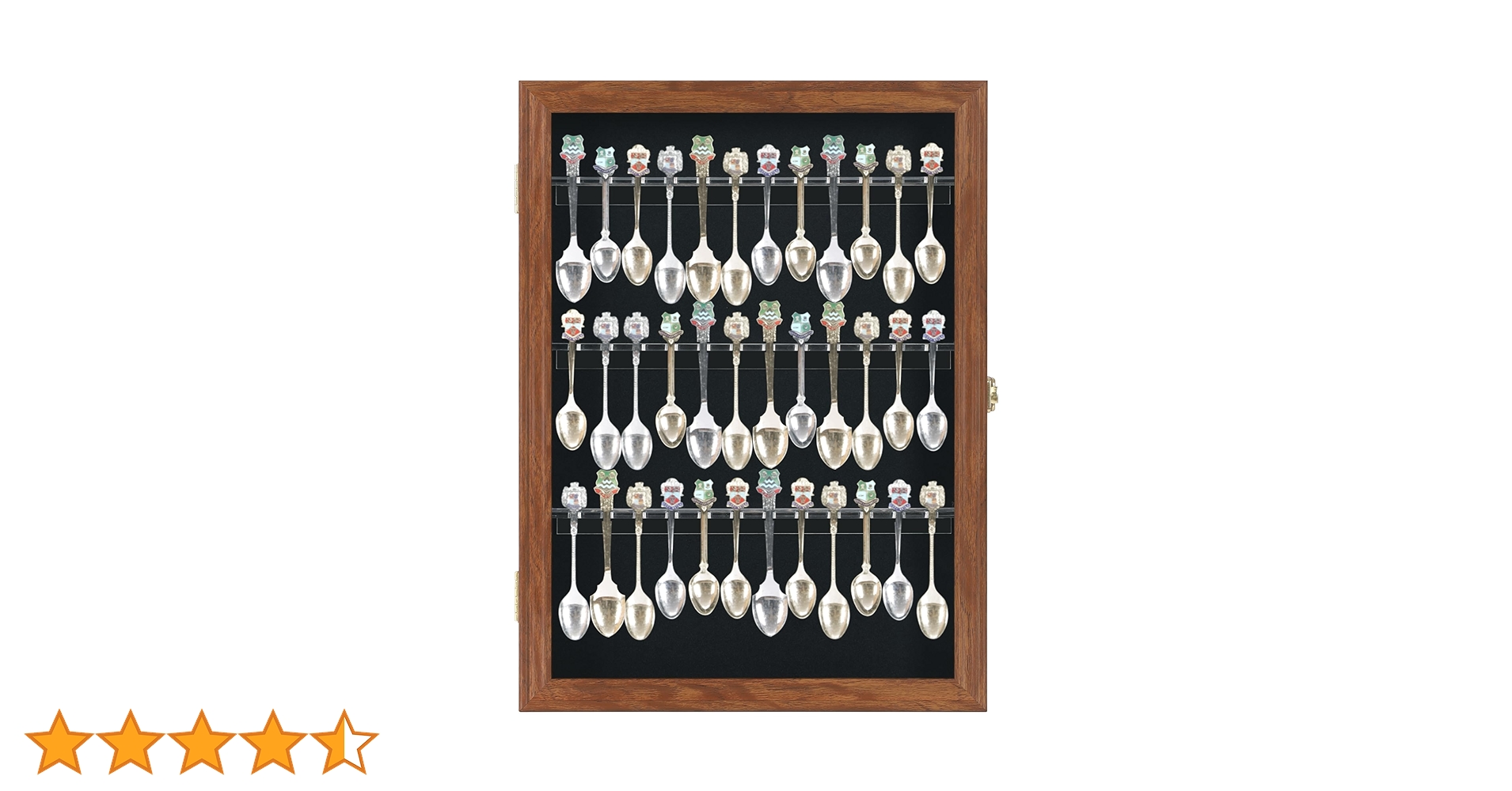 旅の思い出を飾ろう スプーンラック Amazon.co.jp: 36 お土産 ティースプーン 無垢材 ディスプレイ